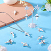 Glass & Alloy Pearl Pendants HJEW-TAC0058-7