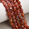 Natural Red Agate(Dyed & Heated) Beads Strands G-C287-A01-02-1