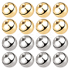60Pcs 2 Colors Stainless Steel Ear Nuts STAS-BBC0003-34-1
