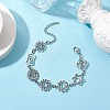 Chakra Theme Alloy Charm Bracelets BJEW-JB11096-2