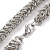 201 Stainless Steel Rope Chain Necklace NJEW-F222-27P-2