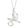 1Pc Rhodium Plated Rhodium Plated 925 Sterling Silver Pendant Bails FIND-GO0001-78-7