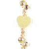 Electroplate Glass and Acrylic Rhinestone Beads Strands MAK-T011-07F-2
