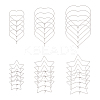 304 Stainless Steel Hoop Earring Findings STAS-UN0017-02P-1