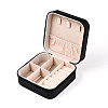 Square PU Leather Jewelry Set Box PAAG-PW0012-05D-3