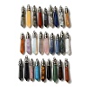 Natural & Synthetic Mixed Gemstone Pointed Big Pendants G-Z055-01P-1