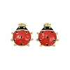 Brass Enamel Pendants KK-H072-03G-1