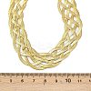 201 Stainless Steel Mesh Chain Necklaces NJEW-H085-01G-3