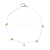 2Pcs 2 Styles Natural Topaz Jade & Synthetic Turquoise Chip Beads Necklace Making with 304 Stainless Steel Jump Rings and Nylon Thread NJEW-JN05215-3