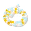 Glass Beads Strands EGLA-A034-M8mm-52-4