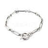 Non-Tarnish 304 Stainless Steel Figaro Chain Bracelets X-BJEW-JB06446-1
