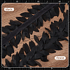 5 Yards Polyester Chiffon Leaf Lace Ribbon DIY-GA0007-32B-5