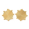 Ion Plating(IP) 304 Stainless Steel Stud Earrings for Women EJEW-M089-03G-4