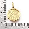 Brass Micro Pave Cubic Zirconia & Enamel Pendants KK-R222-11G-02-3