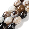 Natural Eye Agate Beads Strands G-NH0019-D03-02-1