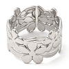 Non-Tarnish 304 Stainless Steel Open Cuff Rings LS-RJEW-K245-83P-1