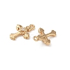 Brass Micro Pave Clear Cubic Zirconia Pendants KK-A280-05A-G-2