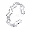 Non-Tarnish 304 Stainless Steel Wave Wrap Open Cuff Ring RJEW-T023-66P-3