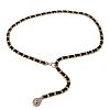 Alloy PU Leather Braided Waist Chains for Woman WGB955C-05-2