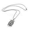 201 Stainless Steel Enamel Pendant Necklaces LS-NJEW-P284-06P-2