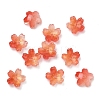 Dyed & Heated Glass Bead Caps GLAA-Z019-03N-1