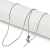 304 Stainless Steel Ball Chains Necklaces NJEW-H042-10P-1