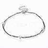 304 Stainless Steel Multi-Strand Anklets AJEW-K016-11B-1