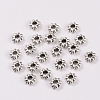 Tibetan Style Alloy Flower Spacer Beads TIBEB-0885-AS-LF-2