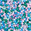 Opaque Glass Round Seed Beads GLAA-TAC0025-07B-01-3