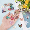 24Pcs 12 Colors Gradient Color Opaque & Transparent Resin Pendants RESI-OC0001-59-4