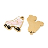 304 Stainless Steel Enamel Charms X-STAS-C137-06B-G-2