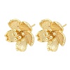 Brass Stud Earring Findings KK-Z099-05G-03-1