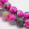 Natural Fire Crackle Agate Bead Strands G-K166-06F-6mm-3