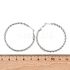 304 Stainless Steel Hoop Earrings EJEW-S250-04A-P-5