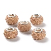 AB Color Resin Rose Flower European Beads RESI-M001-05-2
