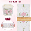 10 Yards Polyester Heart Flower Embroidery Lace Trim Ribbon OCOR-CY0001-31-2