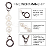 3 Sets 3 Colors Zinc Alloy Curb Chain Bag Straps FIND-GN0001-23-4