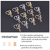 12Pcs 3 Colors 304 Stainless Steel Pendants STAS-UN0026-61-4