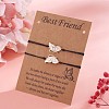 2Pcs Brass Enamel Butterfly Link Bracelets Set JB729B-4