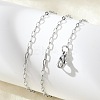 Non-Tarnish 304 Stainless Steel Paperclip Chain Necklace with Lobster Claw Clasps for Men Women X-NJEW-H205-03P-01-4