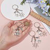 12Pcs Alloy Keychains KEYC-DR00009-3