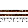Electroplate Glass Chevron Beads Strands GLAA-Q101-02A-AB01-4