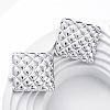 304 Stainless Steel Stud Earrings for Women LS-EJEW-K306-08P-1