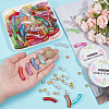 DIY Acrylic Tube & Brass Rhinestone Beads Jewelry Making Kits DIY-SP0002-18-3