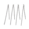 Brass Rhinestone Cup Chains Tassel Big Pendants KK-R129-08P-1