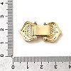 Brass Micro Pave Clear Cubic Zirconia Watch Band Clasps KK-A266-20G-3
