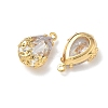 Brass Micro Pave Cubic Zirconia Pendants KK-Z136-06G-01-2