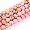 Baking Paint Glass Beads Strands LS-DGLA-N003-8mm-B02-1