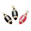 Brass Micro Pave Cubic Zirconia Pendants KK-D105-01G-1
