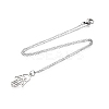 Non-Tarnish 201 Stainless Steel Pendant Necklaces NJEW-T009-JN135-40-1-2